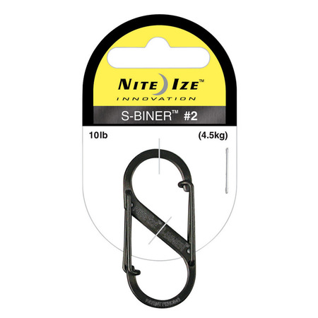 NITE IZE S-BINER #2 BLACK SB2-03-01